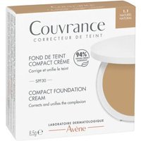 Eau Thermale Avène Couvrance - Fondotinta Compatto in Crema SPF30 colore 1.1 Natural, 8.5g
