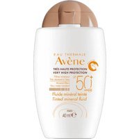 Eau Thermale Avène Fluido Minerale Colorato SPF50+ Protezione Solare Viso, 40ml