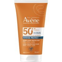 Eau Thermale Avène Intense Protect Fluido Ultra Protezione SPF 50+ Protezione Molto Alta Solare per Pelle Sensibile, 150ml