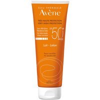 Eau Thermale Avène Latte Solare SPF50+ Idratante E Anti-Secchezza Pelli Sensibili, 250ml