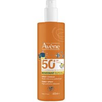 Eau Thermale Avène Spray Famiglia Protezione Molto Alta SPF50+ Solare per Pelle Sensibile, 400ml