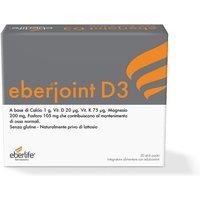 Eberlife Farmaceutici Eberjoint D3 Integratore Calcio Vitamina D K e Magnesio, 20 Stick Pack