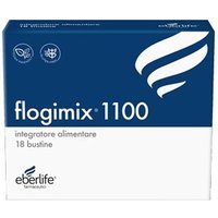 Eberlife Farmaceutici Life - Flogimix 1100 Integratore Gusto Arancia, 18 Bustine