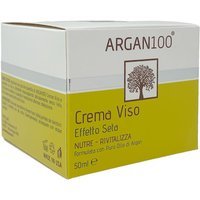 EFAS Linea100 - Argan100 Crema Viso Effetto Seta Nutriente Rivitalizzante, 50ml
