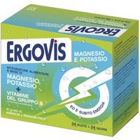 EG Ergovis - Magnesio Potassio e Vitamine B Integratore con Zucchero, 24 Bustine