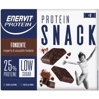 Enervit Protein - Snack Barretta Proteica Fondente Low Sugar, 8 barrette