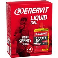 Enervit Sport Gel Energetico Carboidrati e Vitamine Gusto Agrumi, 4 Pezzi