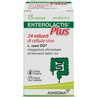 Enterolactis Plus Integratore di Fermenti Lattici Vivi, 15 Capsule