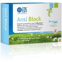 Eos Ansi Block Integratore Alimentare Relax e Buonumore, 30 Capsule