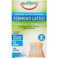 Equilibra Fermenti Lattici Probiotico + Prebiotico 10 Bustine Orosolubili