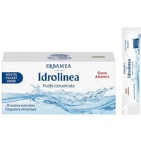 Erbamea Idrolinea Fluido Concentrato Integratore Alimentare, 20 Bustine