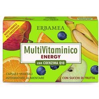 Erbamea Integratore Multivitaminico Energy con Coenzima Q10, 24 Capsule