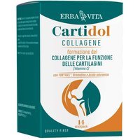 Erba Vita Cartidol Collagene Integratore Alimentare Cartilagini, 14 stick pack