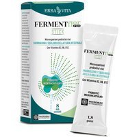 Erba Vita FermentFlor PRO - Stick Integratore con Microrganismi Probiotici Vivi per il Benessere Intestinale, 8 Stick Orosolubili