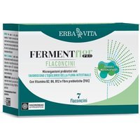 Erba Vita Ferment Flor Pro Adulti Integratore Benessere Intestinale, 7 flaconcini