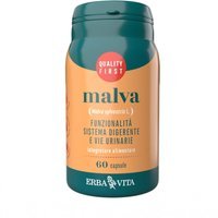 Erba Vita Monoplanta - Malva Integratore Digestione e Vie Urinarie, 60 Capsule