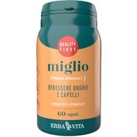 Erba Vita Monoplanta - Miglio Integratore Benessere Unghie e Capelli, 60 Capsule