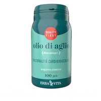 Erba Vita Monoplanta - Olio di Aglio Integratore Cuore e Circolazione, 100 Perle