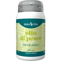 Erba Vita Monoplanta - Olio di Pesce Integratore Fonte di Omega 3, 50 Perle
