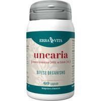 Erba Vita Monoplanta - Uncaria Integratore Difese dell'Organismo, 60 Capsule