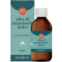 Erba Vita Oli Alimentari - Olio di Mandorle Dolci Integratore Intestino, 200ml