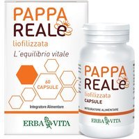 Erba Vita Pappa Reale - Pappa Reale Liofilizzata Integratore Difese, 60 Capsule