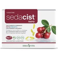 Erba Vita Sedacist - Rapid Integratore Benessere Vie Urinarie, 12 Bustine