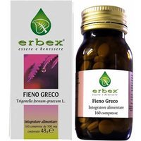 Erbex Fieno Greco Integratore Metabolismo e Digestione, 160 Compresse