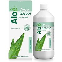 Erboristeria Magentina Aloè Puro Succo di Aloe Bio Integratore Depurativo, 1 Litro