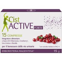 Erboristeria Magentina CistActive Forte Integratore Alimentare, 15 Compresse