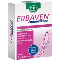 ESI Erbaven - Integratore Drenare e Sgonfiare Gambe Gonfie, 30 Ovalette Retard