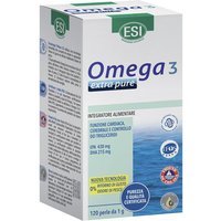 ESI Omega 3 - Extra Pure Integratore Naturale Omega 3 e Vitamina E, 180 Perle