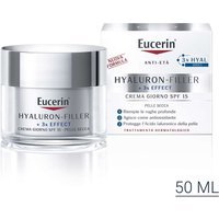 Eucerin Hyaluron Filler - +3x Effect Crema Giorno SPF15 per Pelle Secca, 50ml