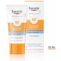 Eucerin Sun Protection - Crema Solare Viso SPF50+ Pelle Sensibile, 50ml