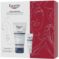 Eucerin Urea Repair - Cofanetto Crema Mani Rigenerante 5% Urea 75ml + Acute Lip Balm Balsamo Labbra 10ml