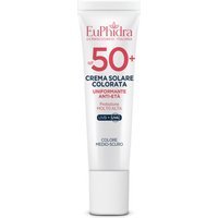 Euphidra Solari - Crema Solare Viso Colorata SPF 50+ Medio-Scuro, 30ml