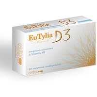 EuTylia D3 Integratore Benessere Ossa e Sistema Immunitario, 30 Compresse