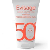Evisage Crema Solare Viso SPF50+ Protezione Molto Alta con Triopherol, 50ml
