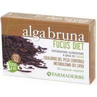 Farmaderbe Alga Bruna Fucus Diet Integratore Alimentare, 30 Compresse