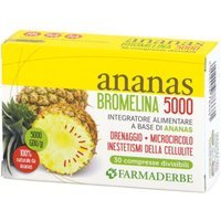 Farmaderbe Ananas Bromelina 5000 Integratore Alimentare, 30 compresse