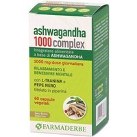 Farmaderbe Ashwagandha Integratore Benessere Mentale, 60 capsule