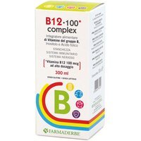 Farmaderbe B12 100 Complex Integratore di Vitamine del Gruppo B, 300ml