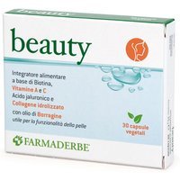Farmaderbe Beauty Integratore Alimentare, 30 Capsule