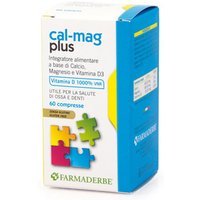 Farmaderbe Cal Mag Plus Integratore Alimentare, 60 Compresse