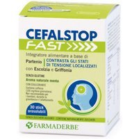 Farmaderbe Cefal Stop Fast Integratore Alimentare, 30 stick orosolubili