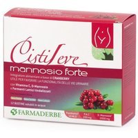 Farmaderbe Cistileve Mannosio Forte Integratore Vie Urinarie, 12 bustine