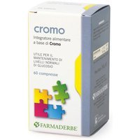 Farmaderbe Cromo Integratore Alimentare per il Colesterolo, 60 Compresse