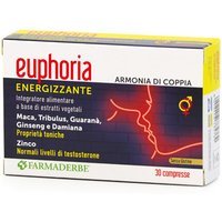 Farmaderbe Euphoria Integratore Alimentare Energizzante, 30 Compresse