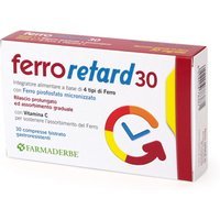 Farmaderbe Ferro Retard Integratore Alimentare, 30 Compresse
