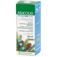 Farmaderbe Mucolid Bronc Nac 600 Integratore Fluidificante Mucolitico, 200ml